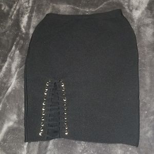 AKIRA BLACK BANDAGE SKIRT